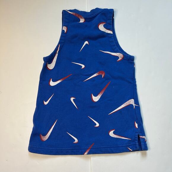 Nike Girls' Sportswear French Terry Printed Tank Top 8-9Y - Picture 4 of 4